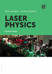 Laser Physics: Lecture notes