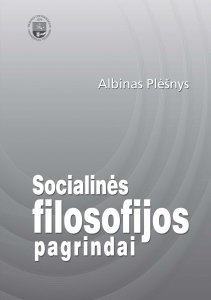 Socialinės filosofijos pagrindai